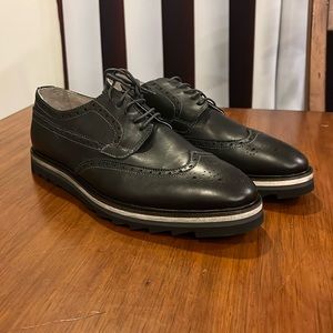 Rogue Rodman O Leather Wingtip Blucher Shoes black new Mens Size 11